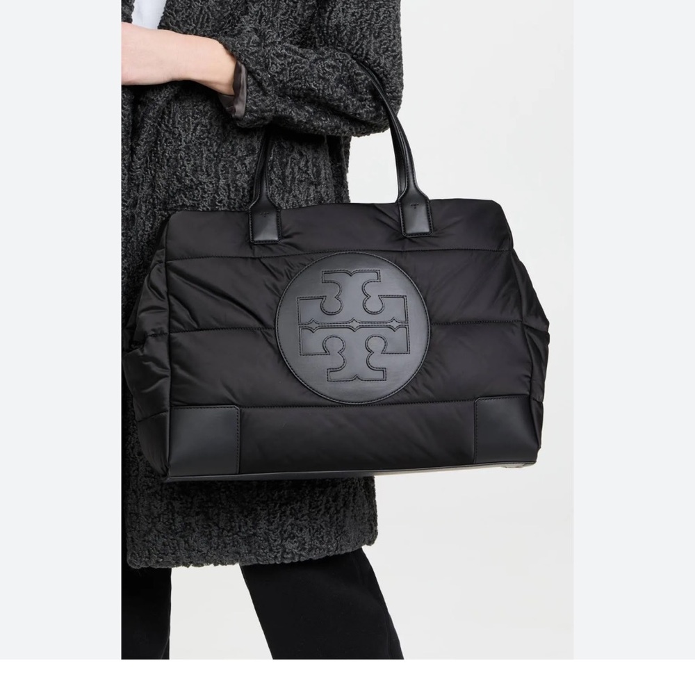 Black Tory Burch Ella puffer bag Tote Bag